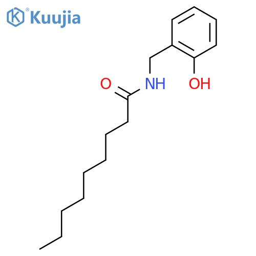 Nonanamide, N-[(2-hydroxyphenyl)methyl]- structure