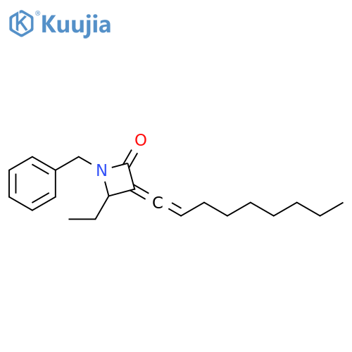 2-Azetidinone, 4-ethyl-3-(1-nonenylidene)-1-(phenylmethyl)- structure