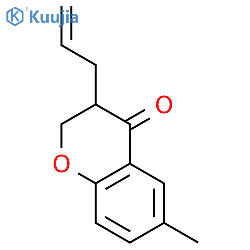 4H-1-Benzopyran-4-one, 2,3-dihydro-6-methyl-3-(2-propenyl)- structure