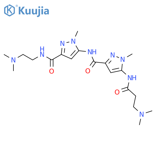 1H-Pyrazole-3-carboxamide,N-[3-[[[2-(dimethylamino)ethyl]amino]carbonyl]-1-methyl-1H-pyrazol-5-yl]-5-[[3-(dimethylamino)-1-oxopropyl]amino]-1-methyl- structure