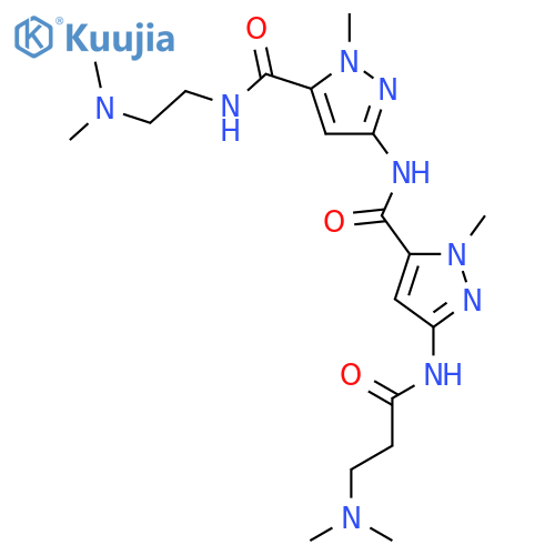 1H-Pyrazole-5-carboxamide,N-[5-[[[2-(dimethylamino)ethyl]amino]carbonyl]-1-methyl-1H-pyrazol-3-yl]-3-[[3-(dimethylamino)-1-oxopropyl]amino]-1-methyl- structure