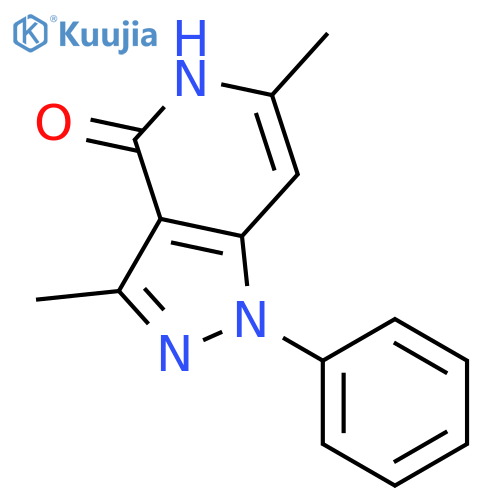 4H-Pyrazolo[4,3-c]pyridin-4-one, 1,5-dihydro-3,6-dimethyl-1-phenyl- structure