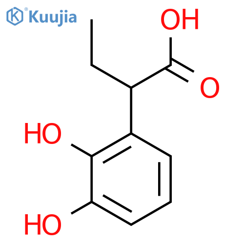2-(2,3-dihydroxyphenyl)butanoic acid structure