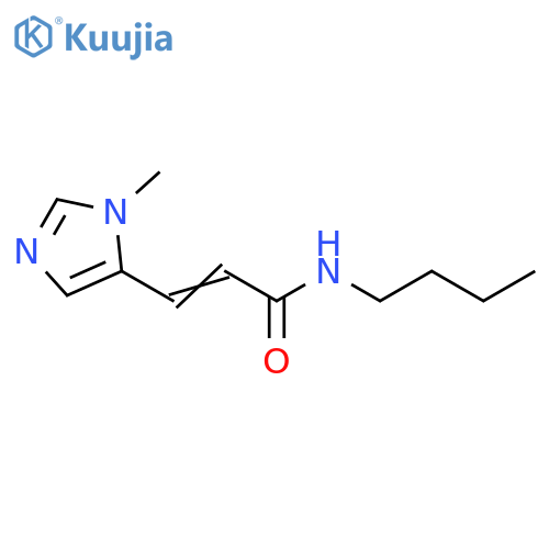 2-Propenamide, N-butyl-3-(1-methyl-1H-imidazol-5-yl)- structure