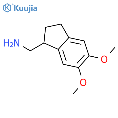 1H-Indene-1-methanamine, 2,3-dihydro-5,6-dimethoxy- structure