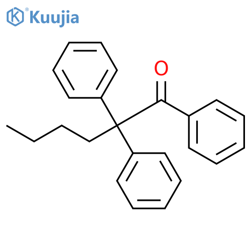 1-Hexanone, 1,2,2-triphenyl- structure