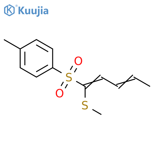 Benzene, 1-methyl-4-[[1-(methylthio)-1,3-pentadienyl]sulfonyl]- structure