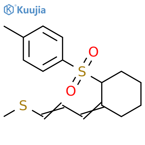 Benzene,1-methyl-4-[[2-[3-(methylthio)-2-propenylidene]cyclohexyl]sulfonyl]- structure