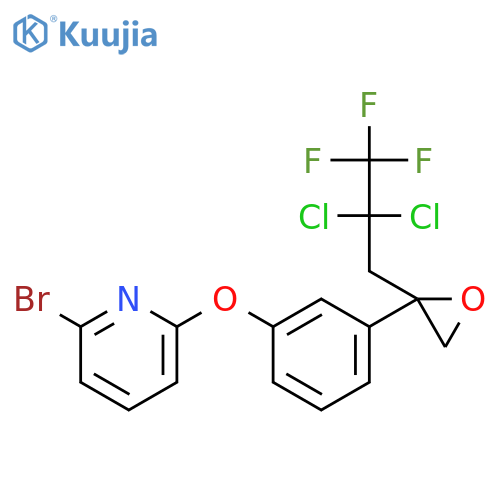 Pyridine,2-bromo-6-[3-[2-(2,2-dichloro-3,3,3-trifluoropropyl)oxiranyl]phenoxy]- structure