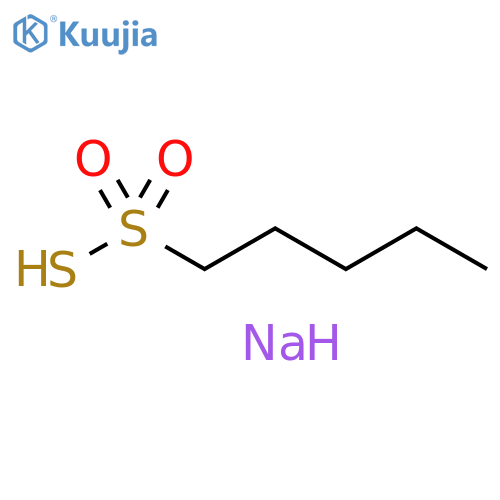 1-Pentanesulfonothioic acid, sodium salt structure