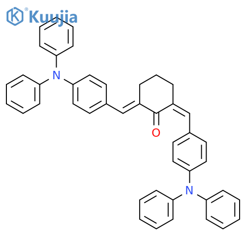 Cyclohexanone, 2,6-bis[[4-(diphenylamino)phenyl]methylene]- structure