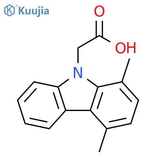 9H-Carbazole-9-acetic acid, 1,4-dimethyl- structure