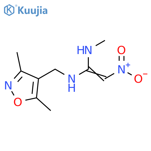 1,1-Ethenediamine,N-[(3,5-dimethyl-4-isoxazolyl)methyl]-N'-methyl-2-nitro- structure