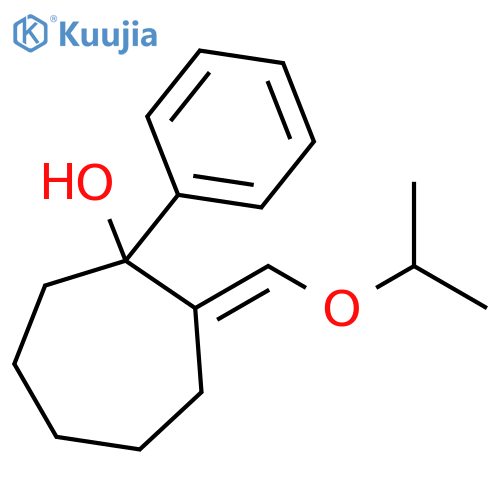 Cycloheptanol, 2-[(1-methylethoxy)methylene]-1-phenyl-, (E)- structure