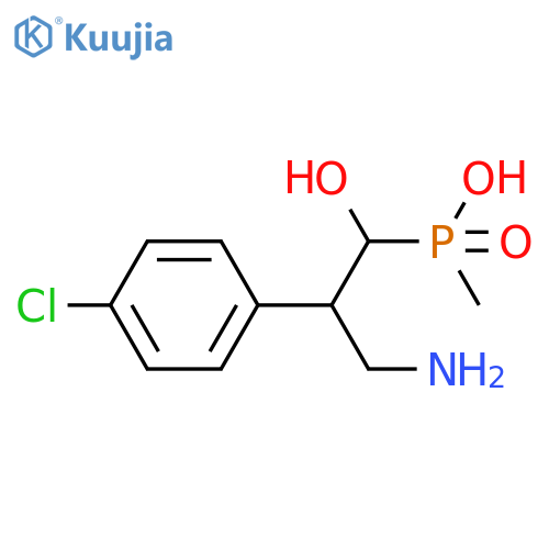Phosphinic acid, [3-amino-2-(4-chlorophenyl)-1-hydroxypropyl]methyl- structure