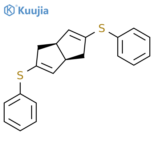 Pentalene, 1,3a,4,6a-tetrahydro-2,5-bis(phenylthio)-, cis-(±)- structure