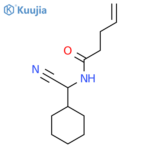 N-cyano(cyclohexyl)methylpent-4-enamide structure