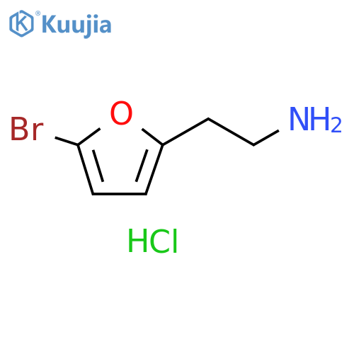 2-(5-bromofuran-2-yl)ethan-1-amine hydrochloride structure