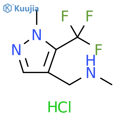 methyl({1-methyl-5-(trifluoromethyl)-1H-pyrazol-4-ylmethyl})amine hydrochloride structure