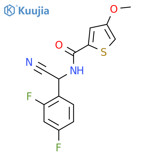 N-[cyano(2,4-difluorophenyl)methyl]-4-methoxythiophene-2-carboxamide structure