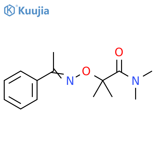 Propanamide, N,N,2-trimethyl-2-[[(1-phenylethylidene)amino]oxy]- structure
