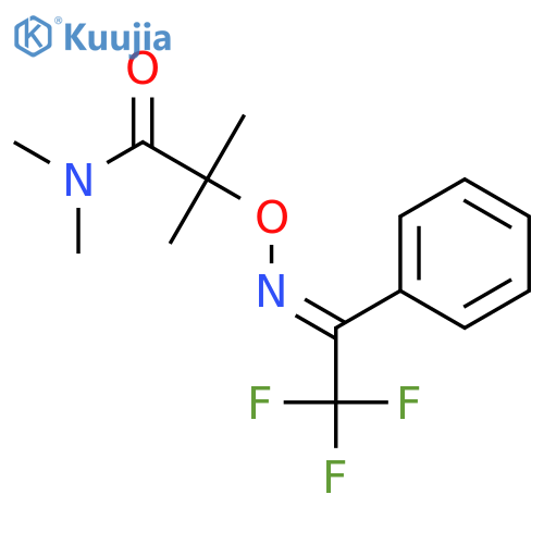 Propanamide,N,N,2-trimethyl-2-[[(2,2,2-trifluoro-1-phenylethylidene)amino]oxy]- structure