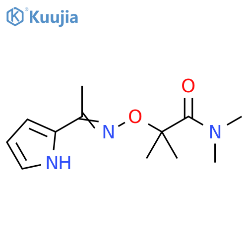 Propanamide,N,N,2-trimethyl-2-[[[1-(1H-pyrrol-2-yl)ethylidene]amino]oxy]- structure