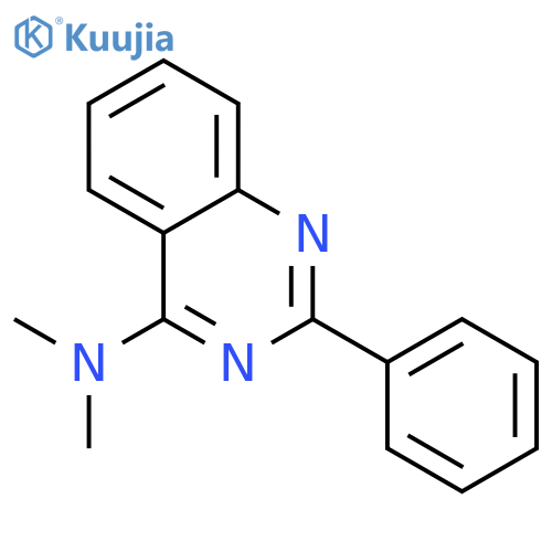 4-Quinazolinamine, N,N-dimethyl-2-phenyl- structure