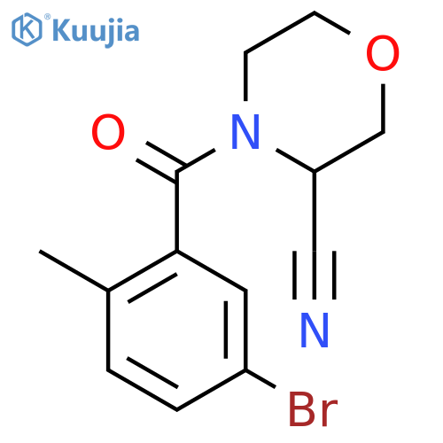 4-(5-Bromo-2-methylbenzoyl)morpholine-3-carbonitrile structure