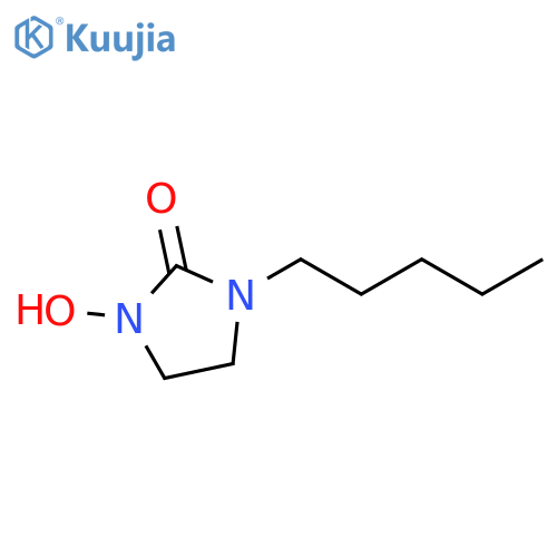 2-Imidazolidinone, 1-hydroxy-3-pentyl- structure