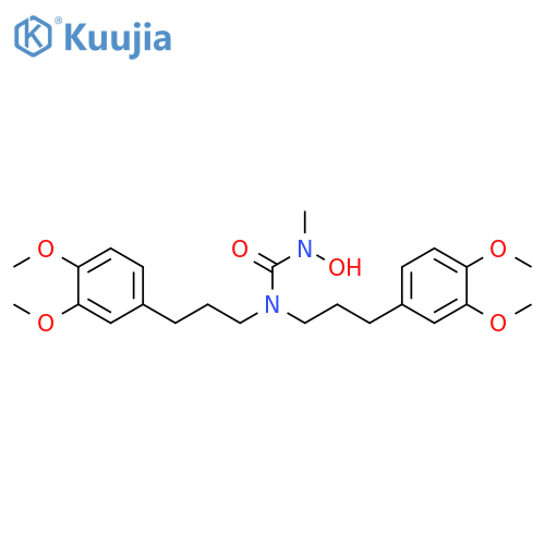Urea, N,N-bis[3-(3,4-dimethoxyphenyl)propyl]-N'-hydroxy-N'-methyl- structure