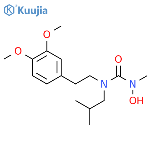 Urea,N-[2-(3,4-dimethoxyphenyl)ethyl]-N'-hydroxy-N'-methyl-N-(2-methylpropyl)- structure