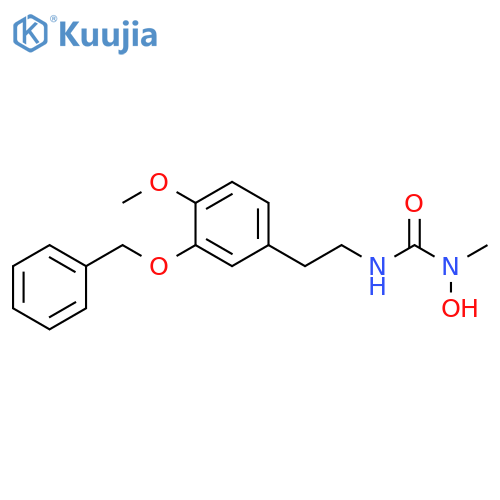 Urea,N-hydroxy-N'-[2-[4-methoxy-3-(phenylmethoxy)phenyl]ethyl]-N-methyl- structure