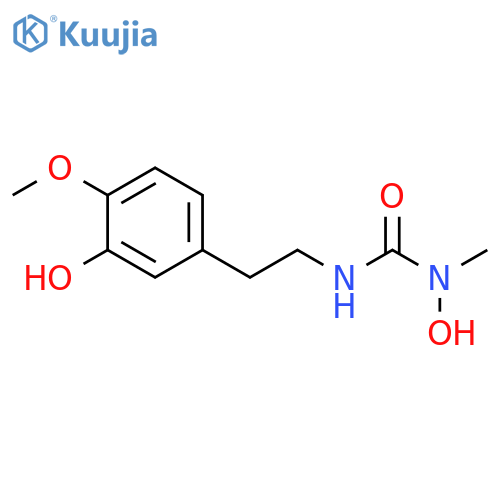 Urea, N-hydroxy-N'-[2-(3-hydroxy-4-methoxyphenyl)ethyl]-N-methyl- structure