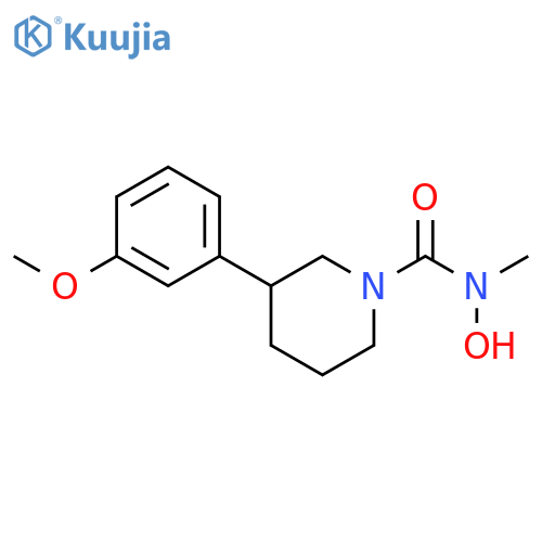 1-Piperidinecarboxamide, N-hydroxy-N-methyl-3-(3-methoxyphenyl)- structure