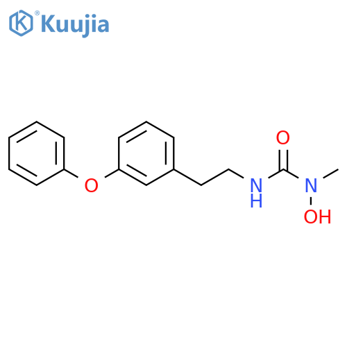 Urea, N-hydroxy-N-methyl-N'-[2-(3-phenoxyphenyl)ethyl]- structure