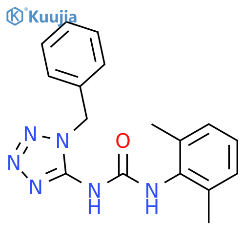Urea, N-(2,6-dimethylphenyl)-N'-[1-(phenylmethyl)-1H-tetrazol-5-yl]- structure