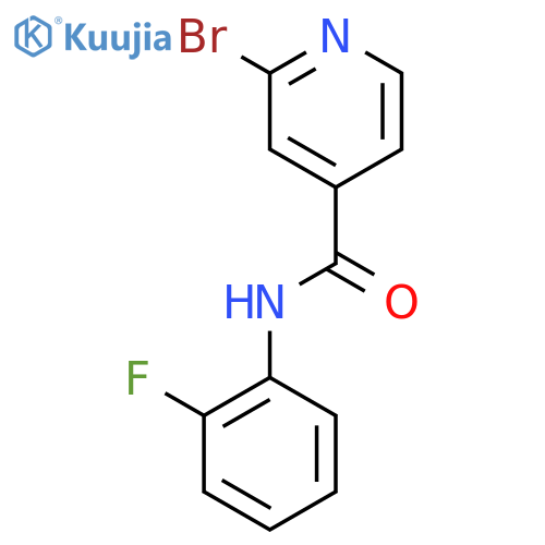 2-bromo-N-(2-fluorophenyl)pyridine-4-carboxamide structure