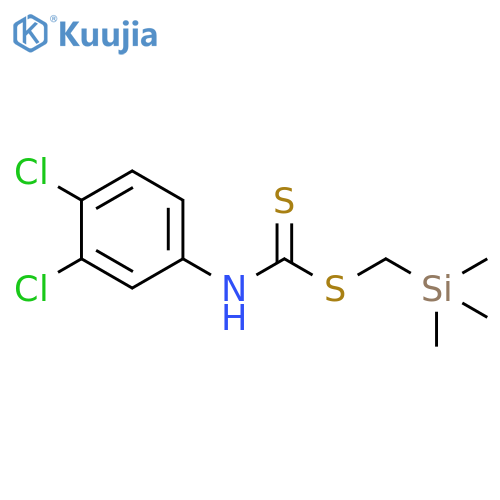 Carbamodithioic acid, (3,4-dichlorophenyl)-, (trimethylsilyl)methyl ester structure