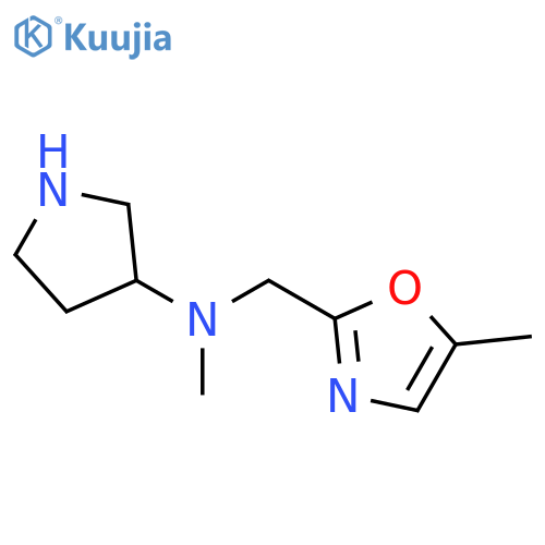 N-methyl-N-(5-methyl-1,3-oxazol-2-yl)methylpyrrolidin-3-amine structure