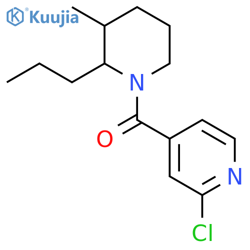 2-Chloro-4-(3-methyl-2-propylpiperidine-1-carbonyl)pyridine structure
