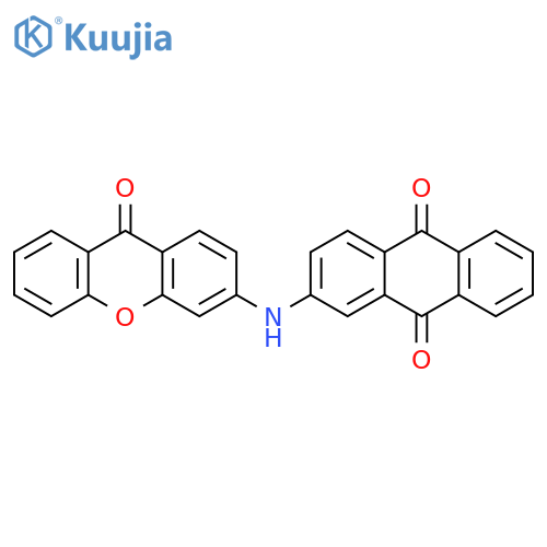 9,10-Anthracenedione, 2-[(9-oxo-9H-xanthen-3-yl)amino]- structure
