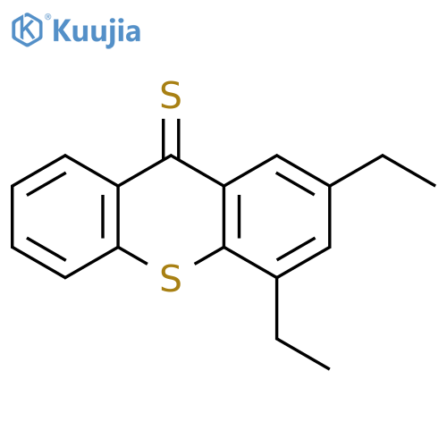 9H-Thioxanthene-9-thione, 2,4-diethyl- structure