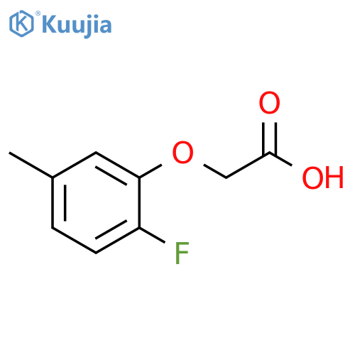 2-(2-fluoro-5-methylphenoxy)acetic acid structure