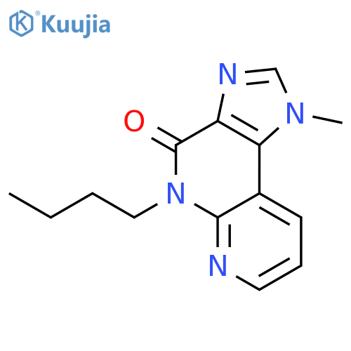 4H-Imidazo[4,5-c][1,8]naphthyridin-4-one,5-butyl-1,5-dihydro-1-methyl- structure