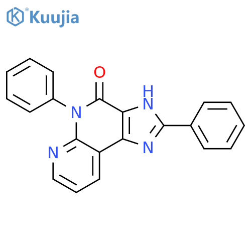 4H-Imidazo[4,5-c][1,8]naphthyridin-4-one, 1,5-dihydro-2,5-diphenyl- structure