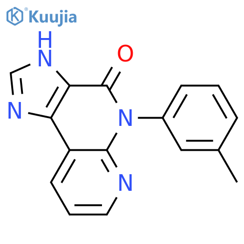 4H-Imidazo[4,5-c][1,8]naphthyridin-4-one,1,5-dihydro-5-(3-methylphenyl)- structure