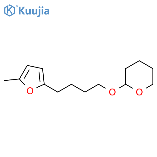 2H-Pyran, tetrahydro-2-[4-(5-methyl-2-furanyl)butoxy]- structure
