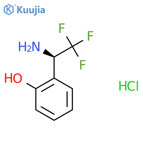 (R)-2-(1-Amino-2,2,2-trifluoroethyl)phenol hydrochloride structure