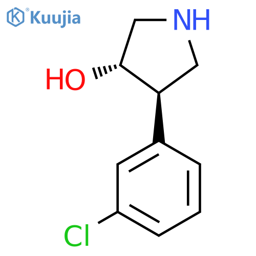 rac-(3R,4S)-4-(3-chlorophenyl)pyrrolidin-3-ol structure